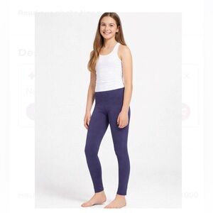 Ivivva Lululemon Girls Leggings Size 14 Purple Yoga Athletic Pants Stretch Teen